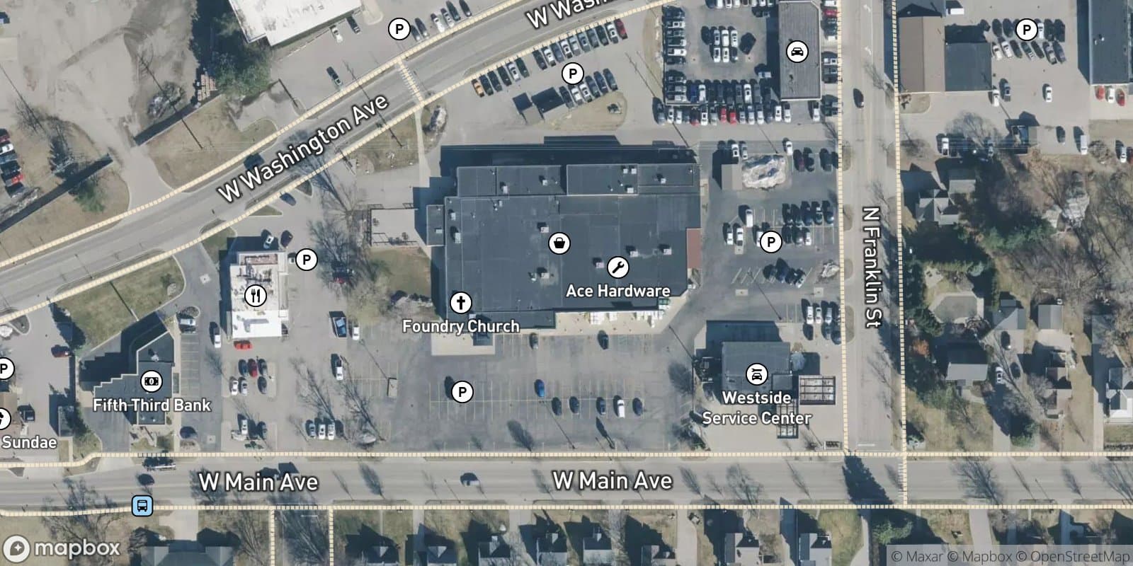 WEST MAIN CENTER CONDOMINIUMS — satellite view