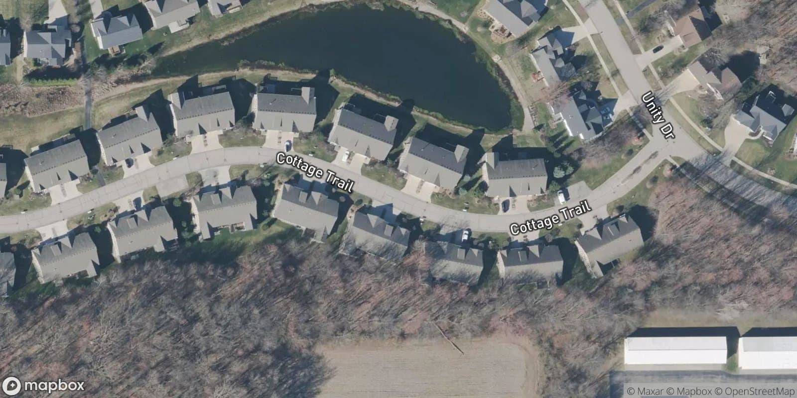 The Cottages at Unity Timbers — satellite view