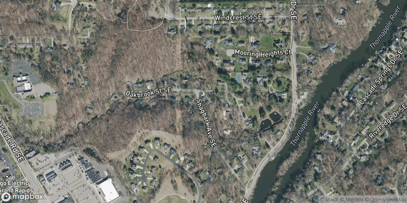 Oak Brook Valley — satellite view