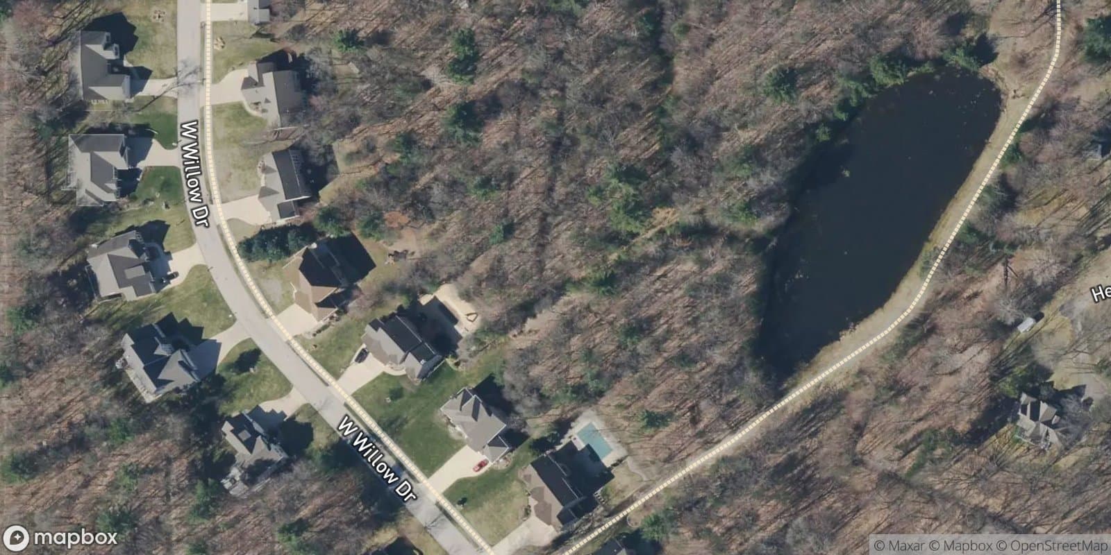 West Willow — satellite view