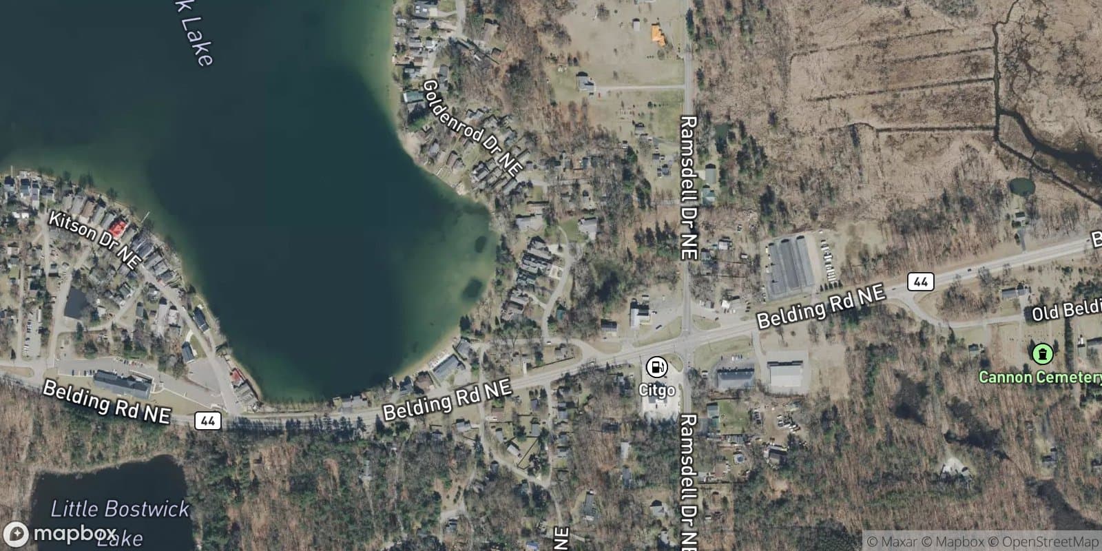 Sunset Cove Site Condominium — satellite view