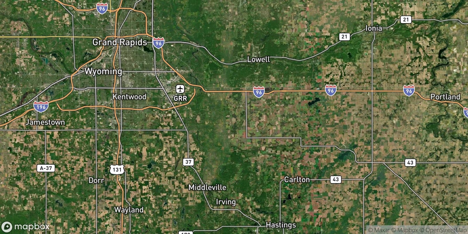 68th St & Morse Lake Ave Area — satellite view