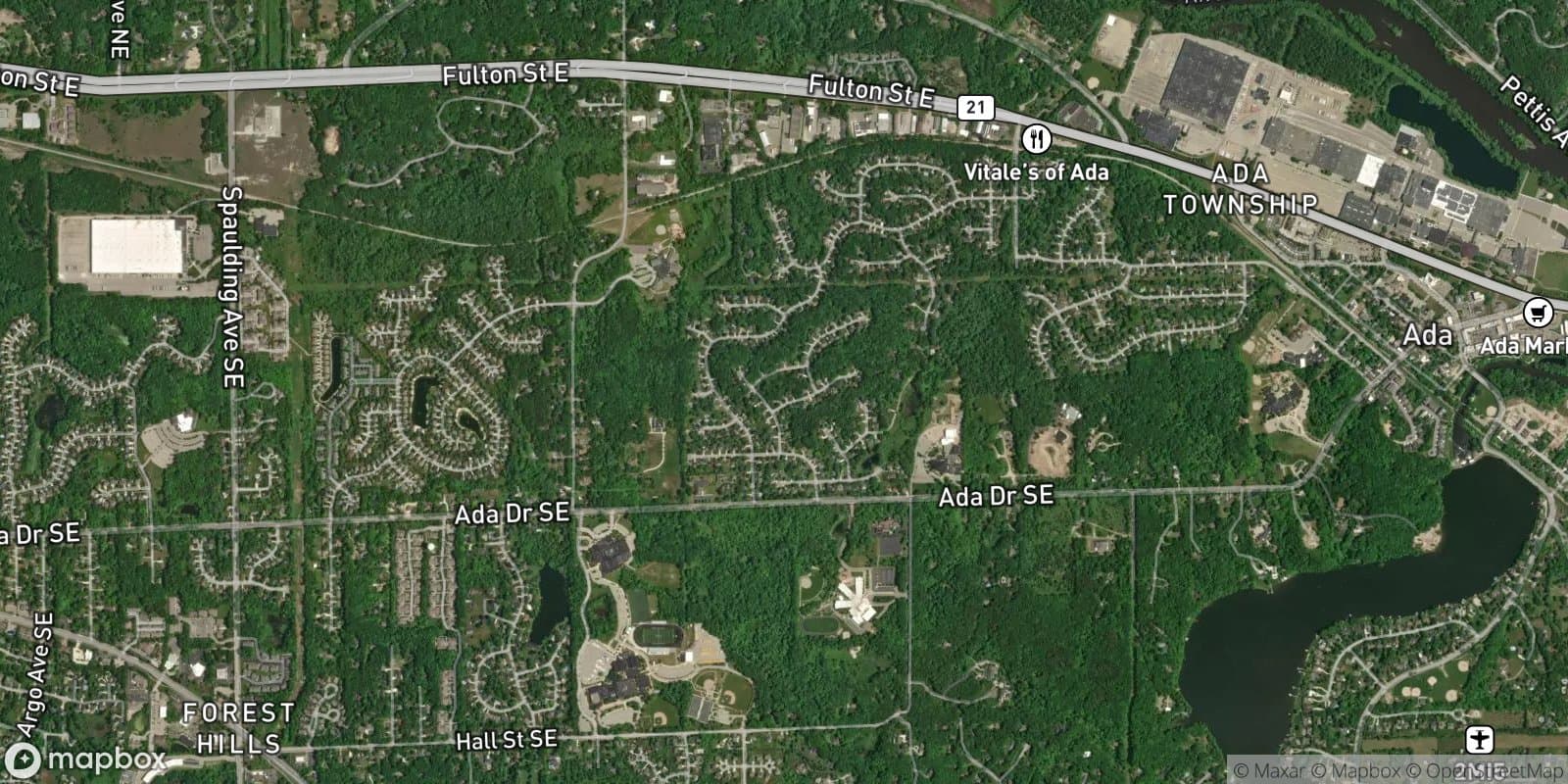 Adacroft Commons — satellite view