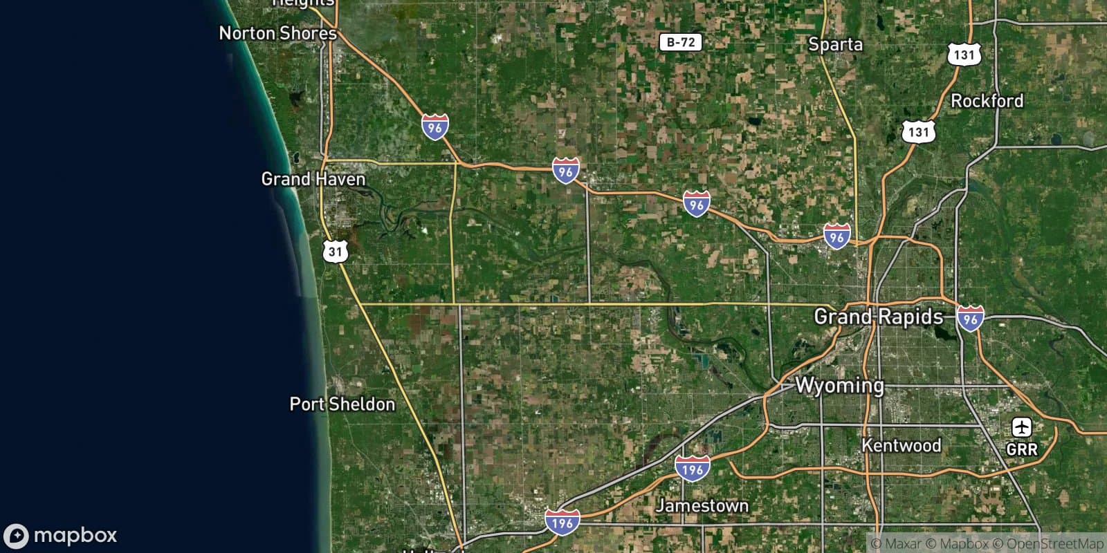 Warner Street Area — satellite view