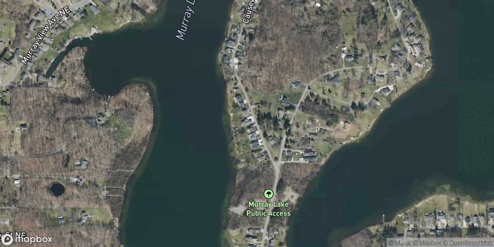 Island Park Murray Lake No. 1 — satellite view