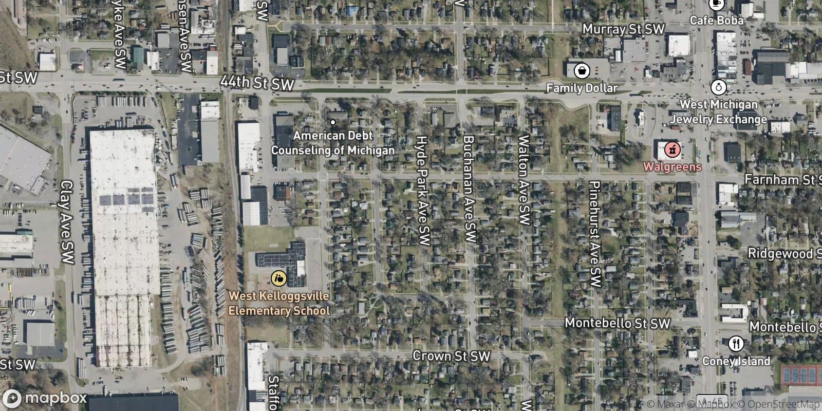 Foster Plat — satellite view