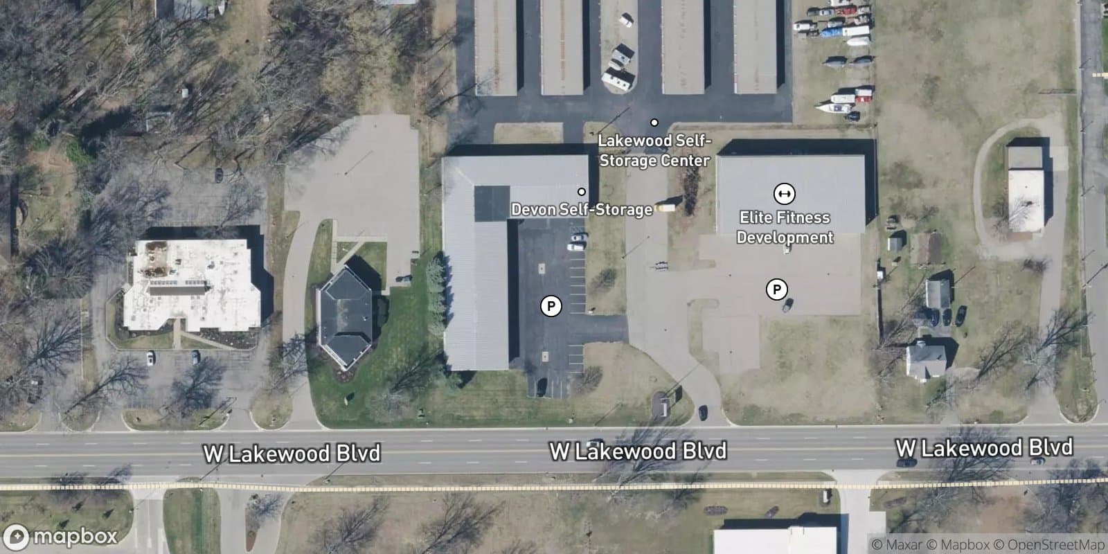 Lakewood Business Condominium Units — satellite view