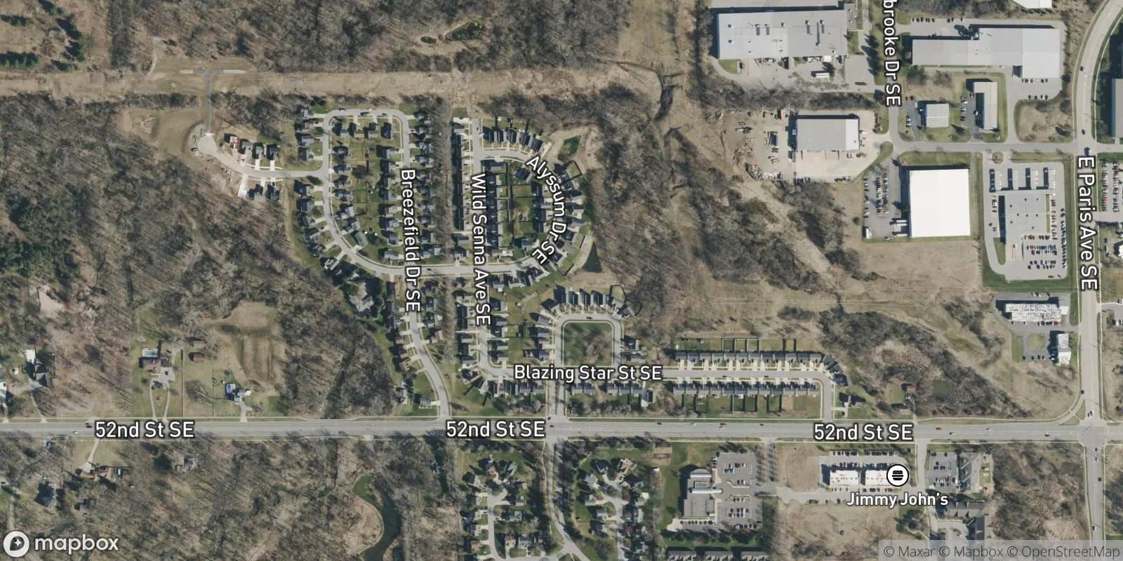 Wildflower Creek — satellite view