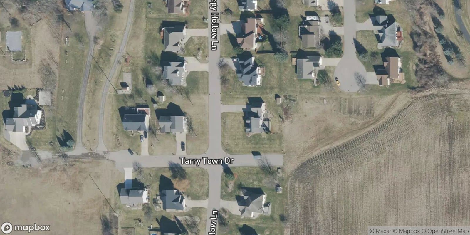 Sleepy Hollow Lane — satellite view
