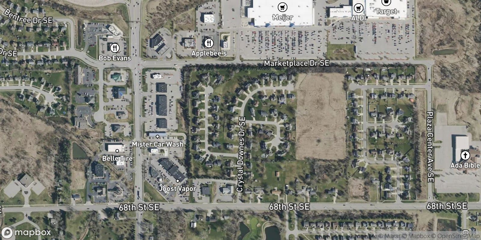 Crystal Downes — satellite view