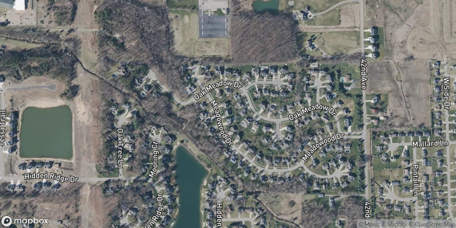 Hidden Meadow — satellite view