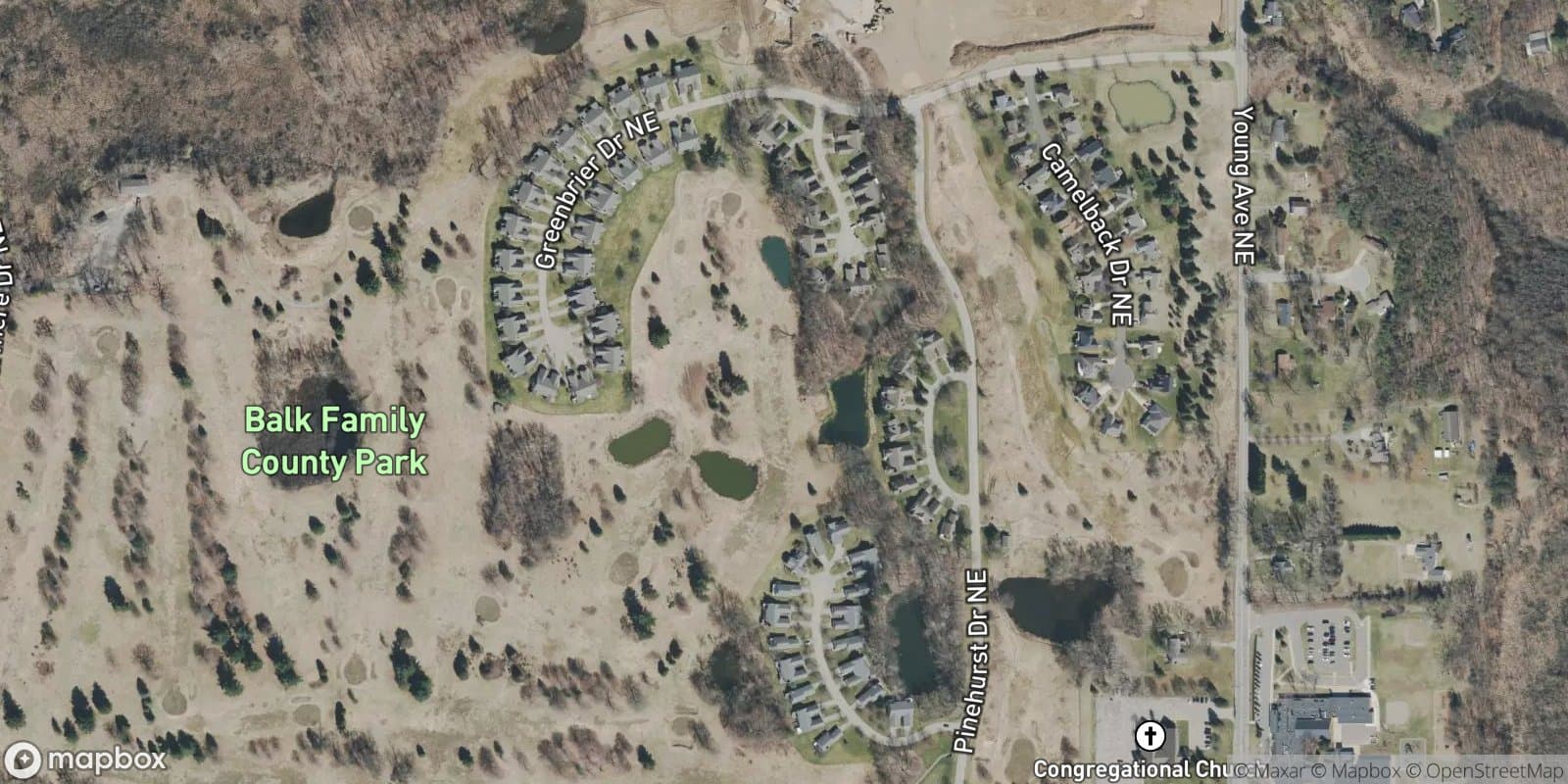 Silver Lake Condominiums — satellite view