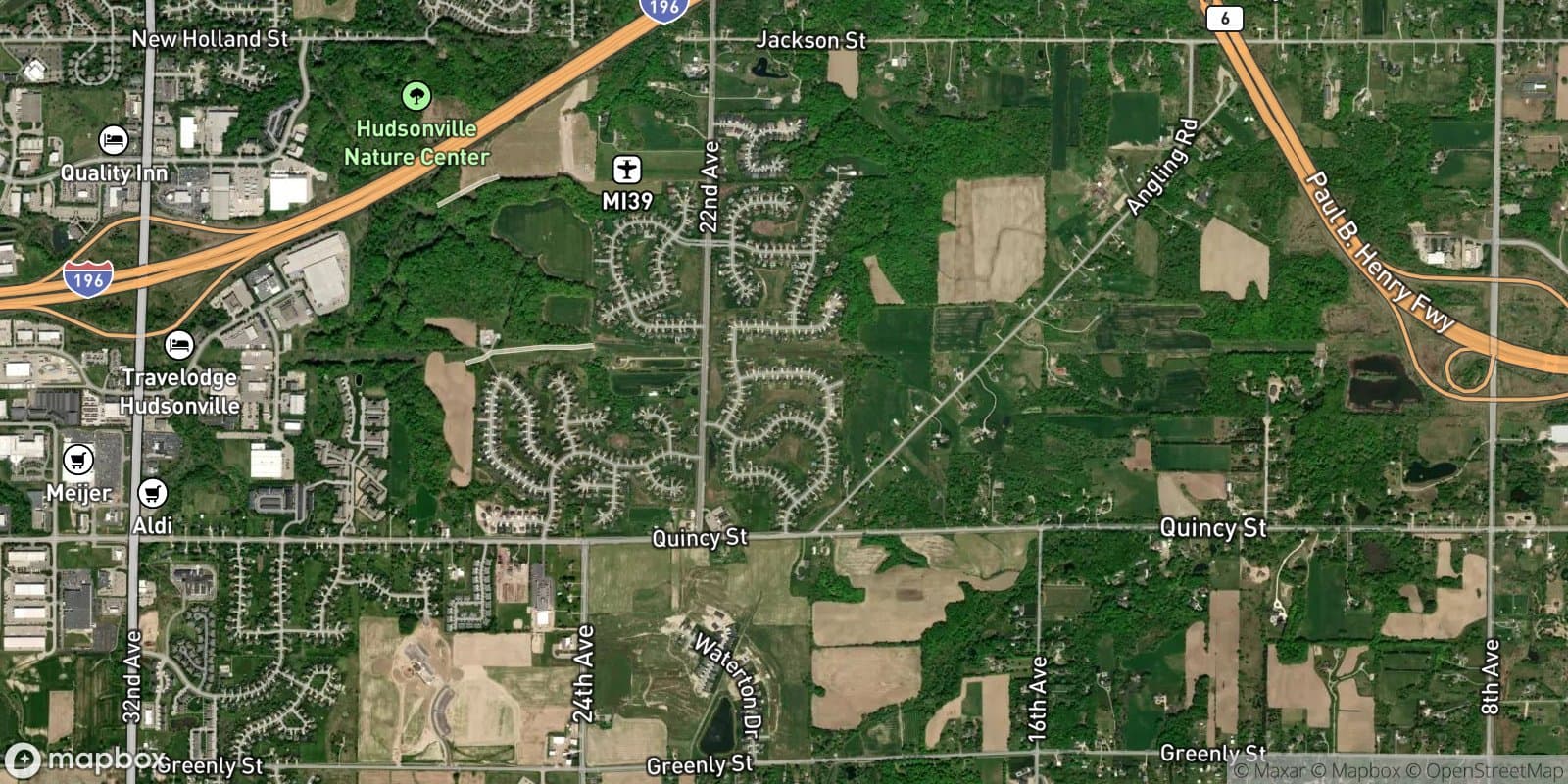 Rolling Meadows Estates — satellite view