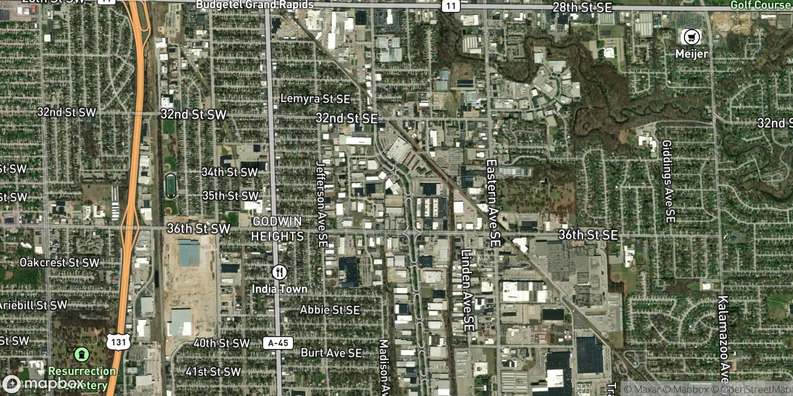 Kent Industrial Center — satellite view