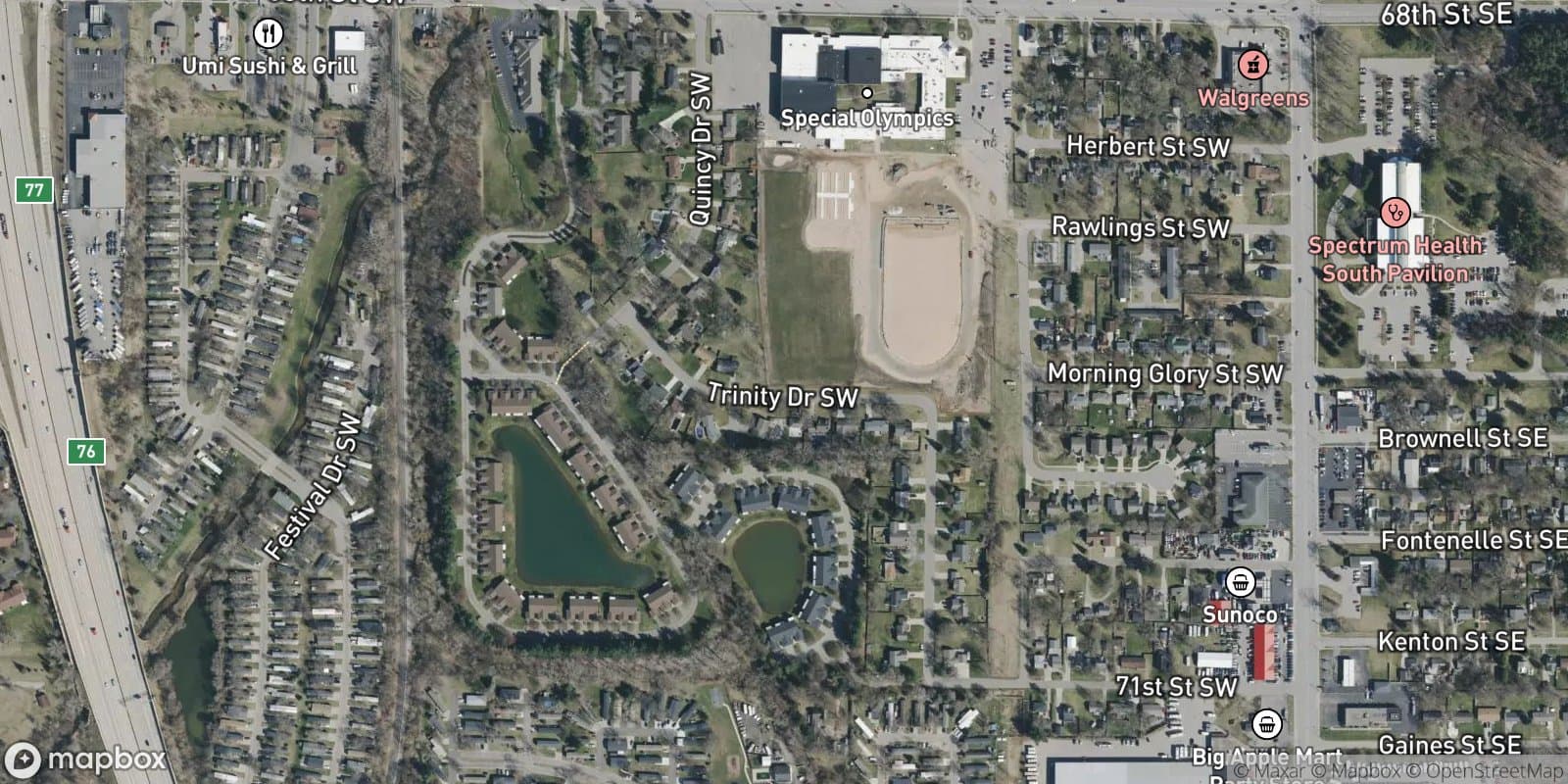 Cutlerville Homesites No. 1 — satellite view