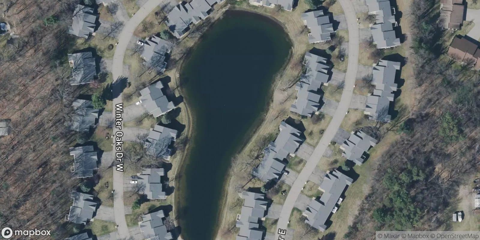 Winter Oaks — satellite view