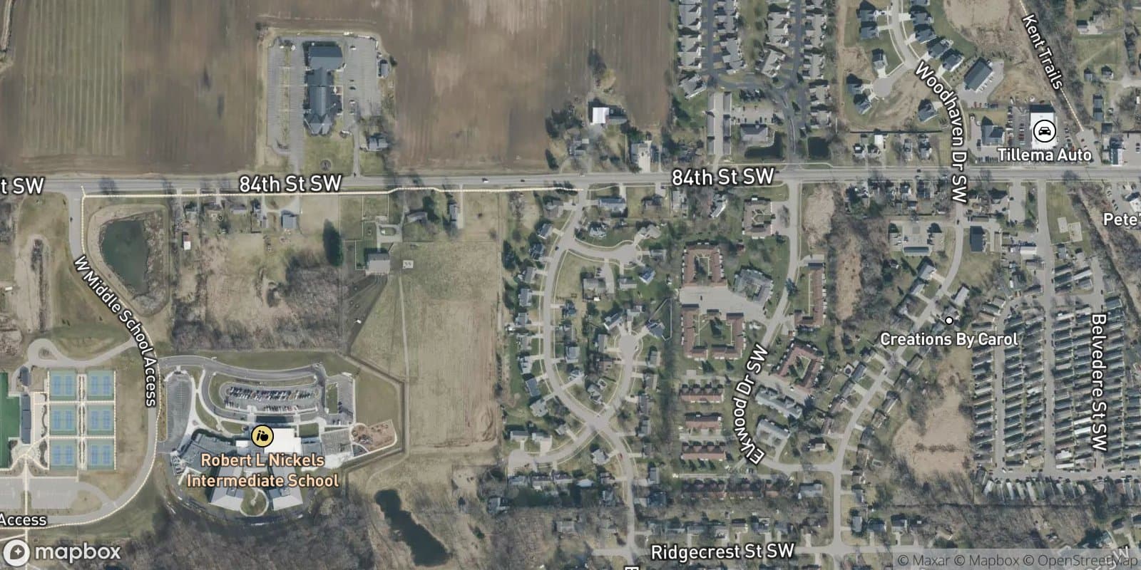 Meadows West — satellite view