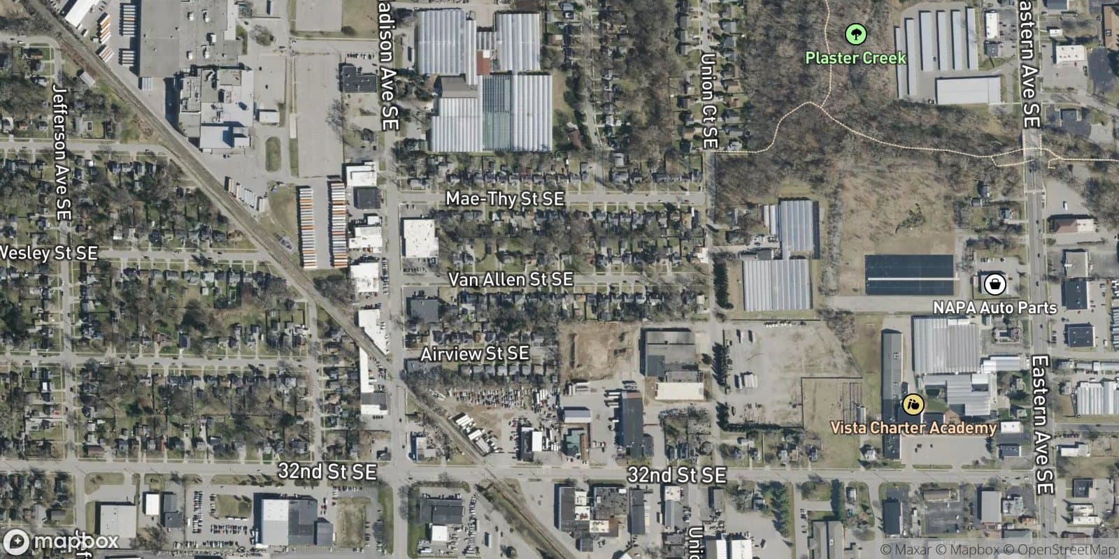 Van Allen Plat — satellite view