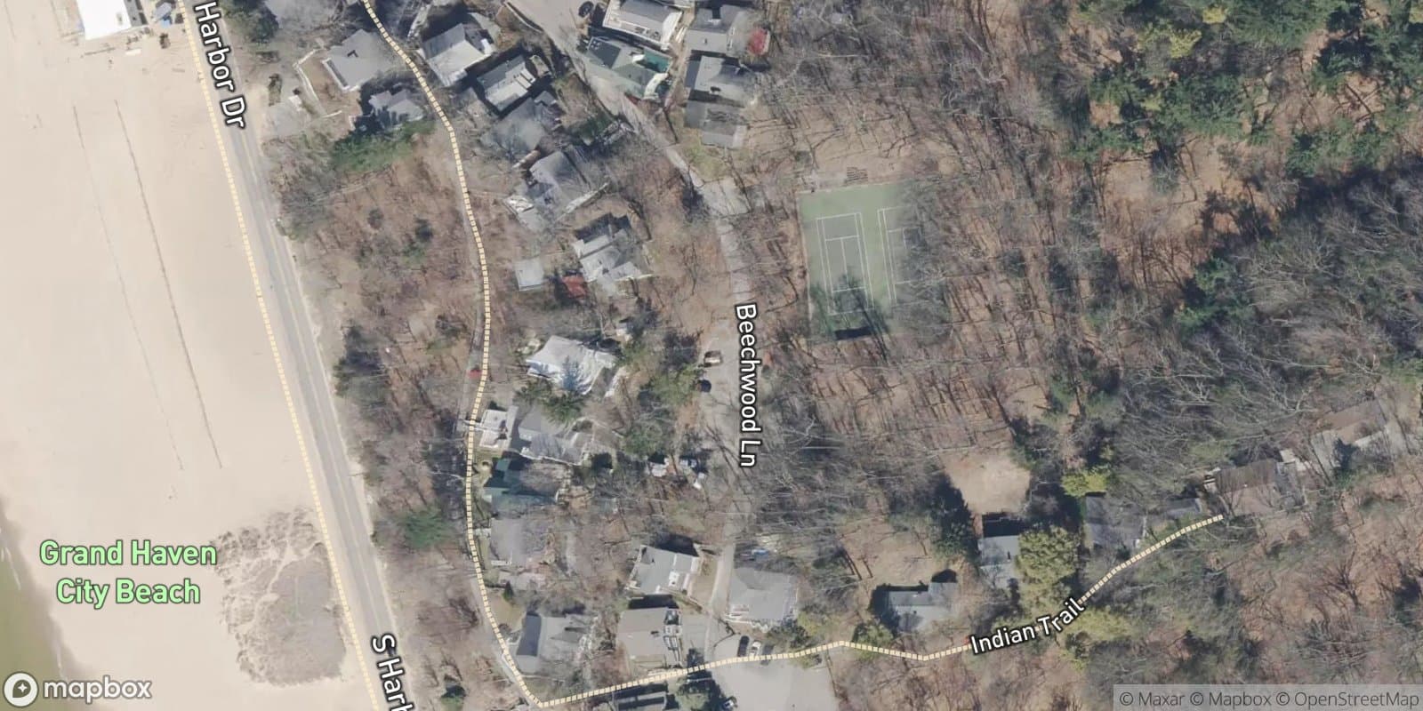 Highland Park Add — satellite view