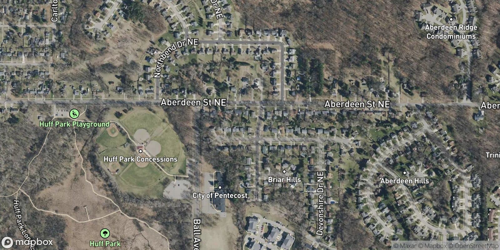 Briar Hills — satellite view