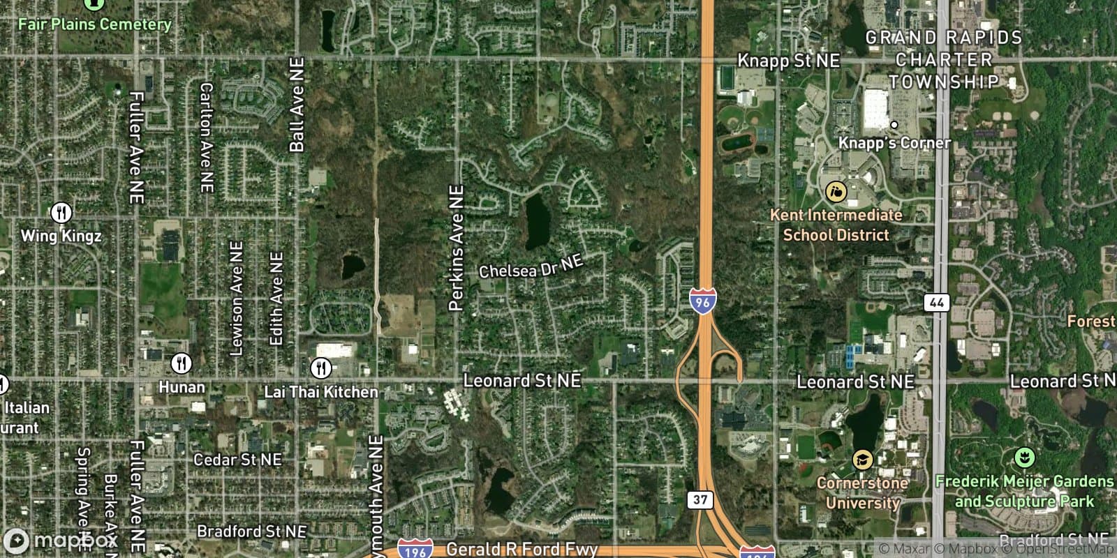 Beckwith Hills — satellite view