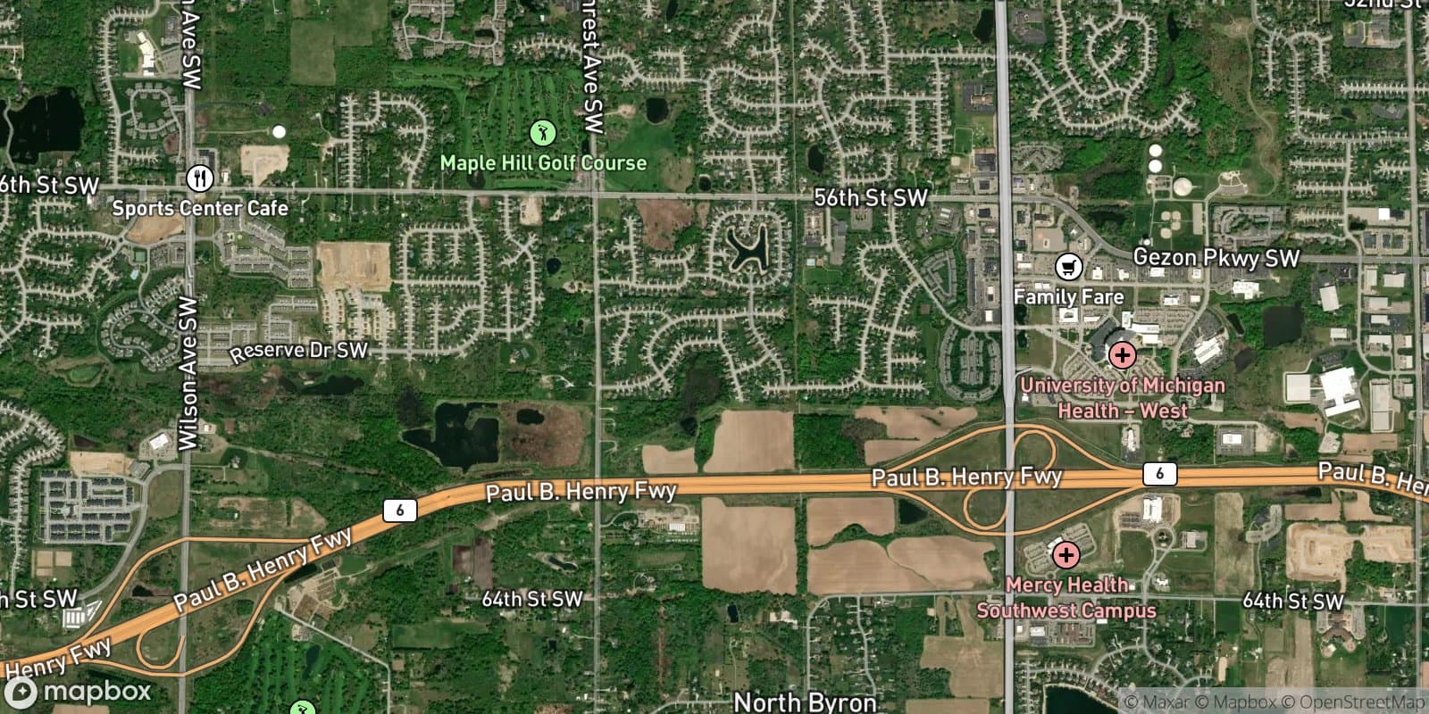 Wildflower Ridge — satellite view