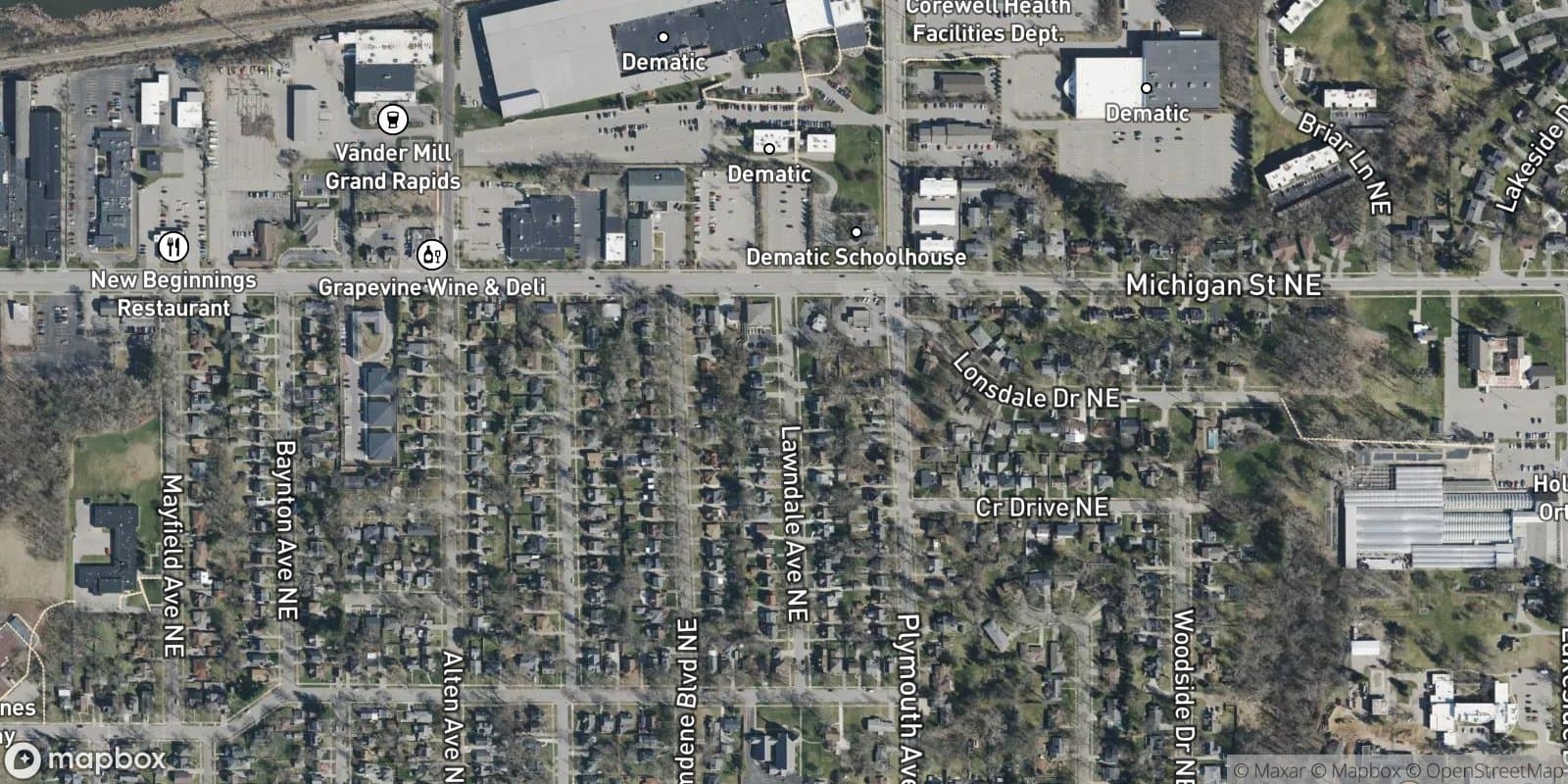 East Lawndale — satellite view