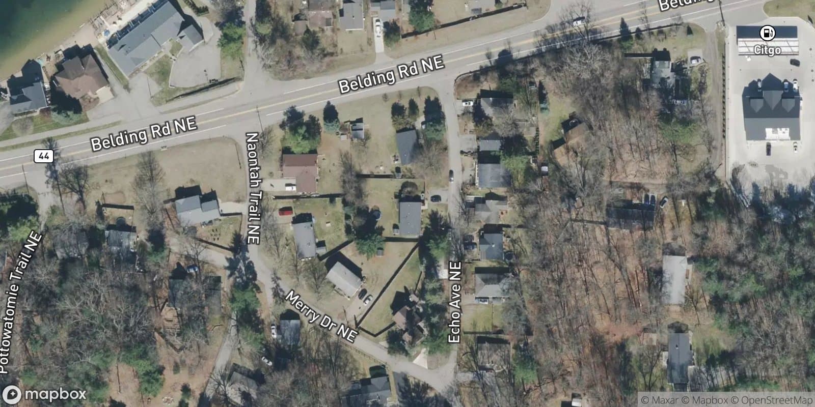 The Pines — satellite view