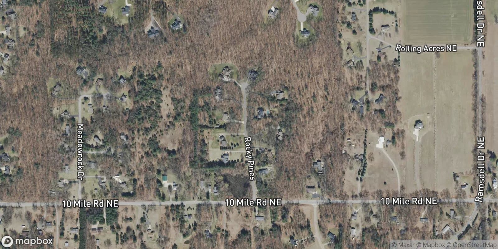 Rocky Pines Condominiums — satellite view