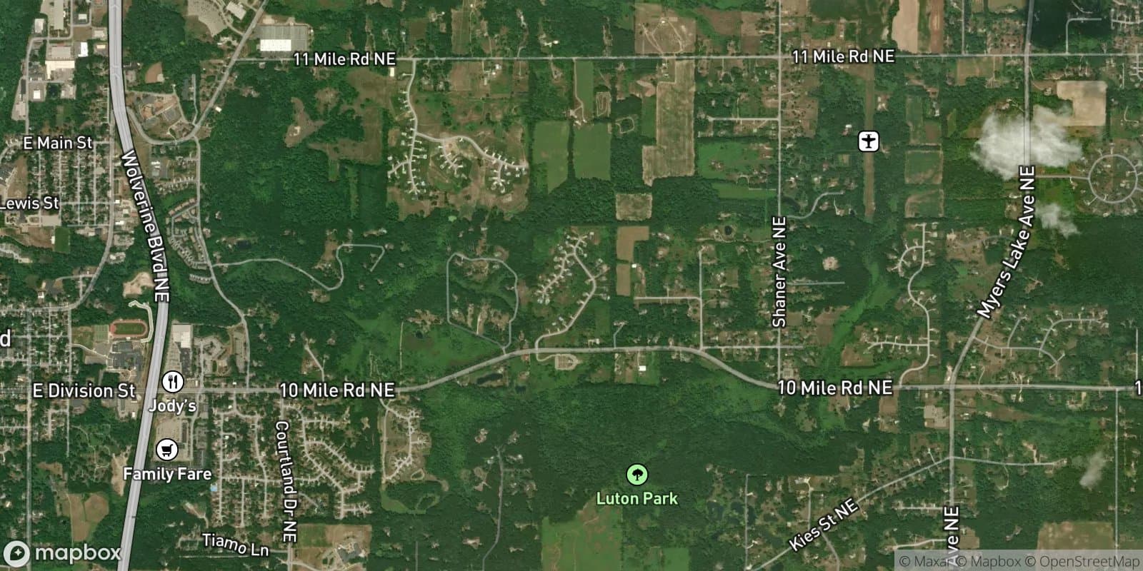 Rockford Meadows — satellite view