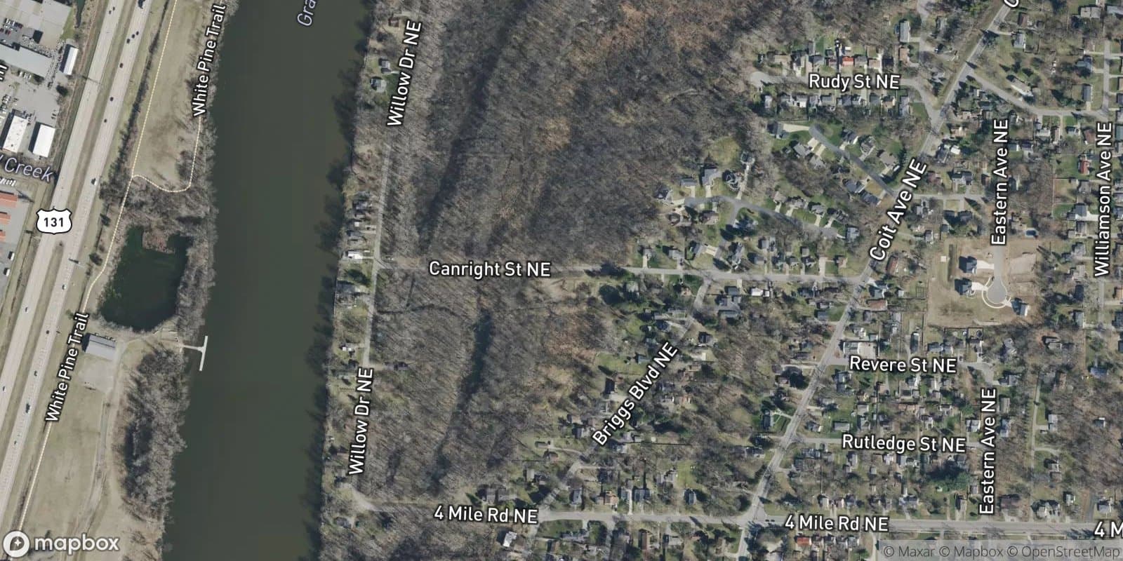 Canright'S Riverview Plat — satellite view