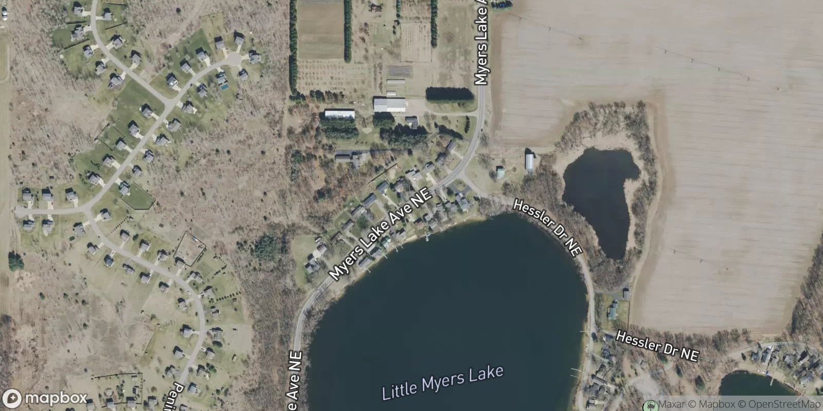Myers Lakeview Plat — satellite view