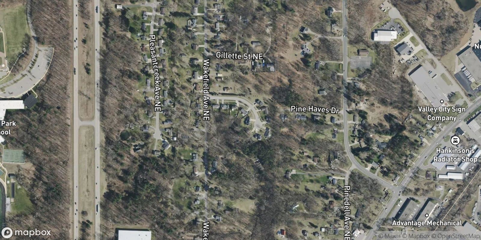Wakefield Meadows — satellite view