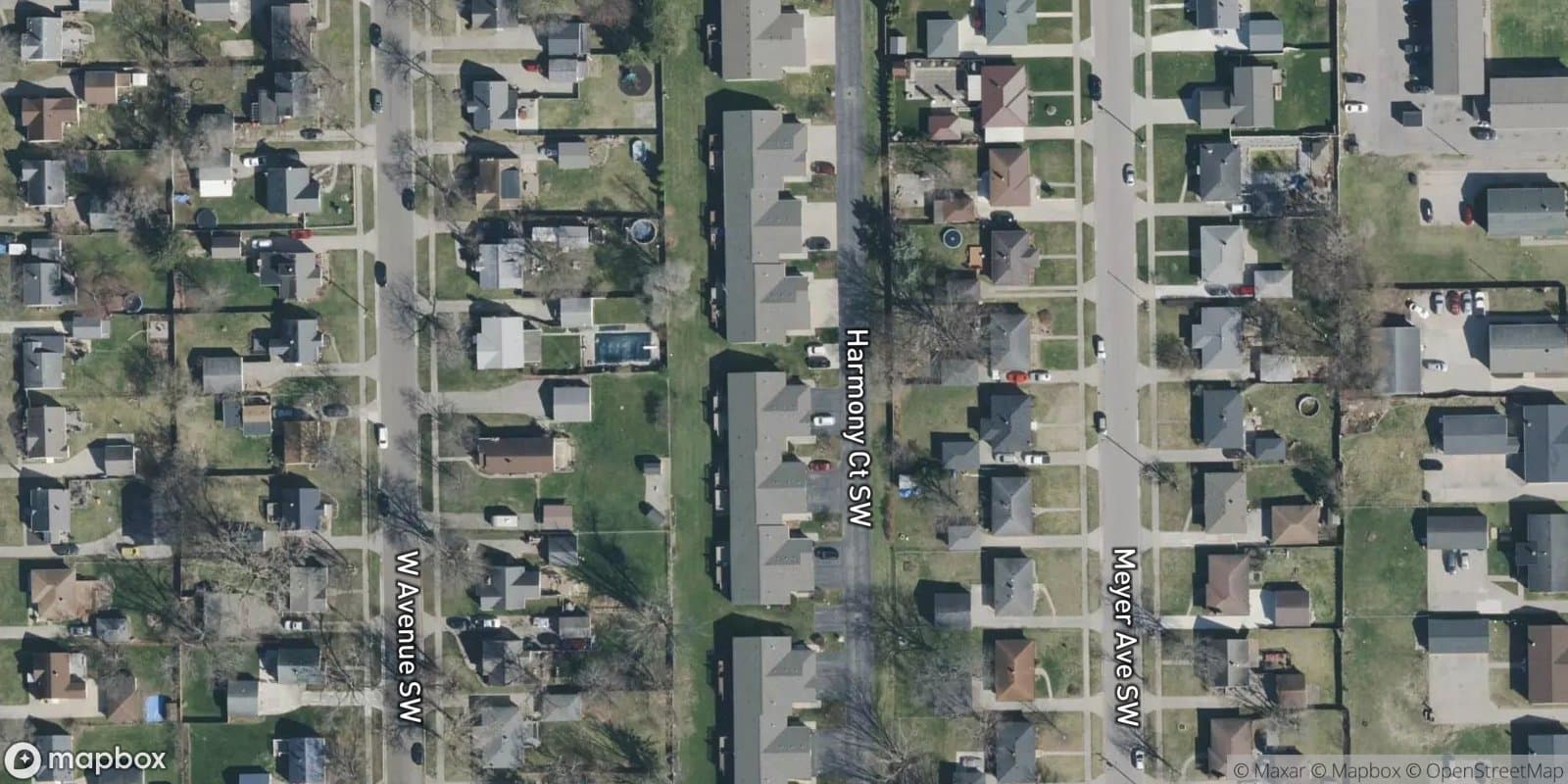 Wyoming Village Condominiums — satellite view