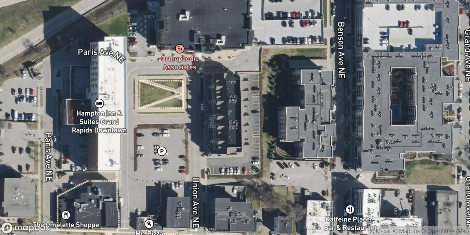 Park Row Condominiums — satellite view