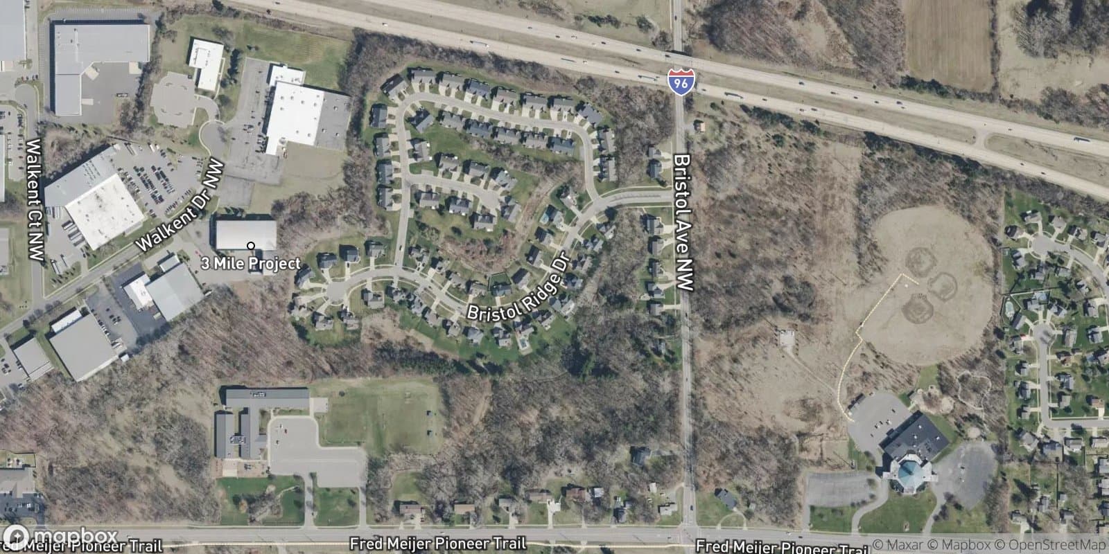 Bristol Ridge — satellite view