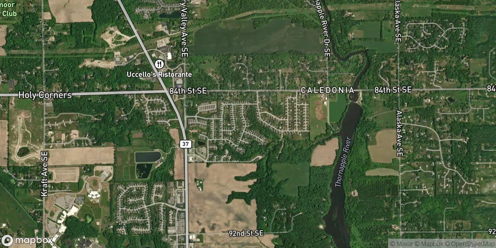 Jasonville Farms Subdivision — satellite view