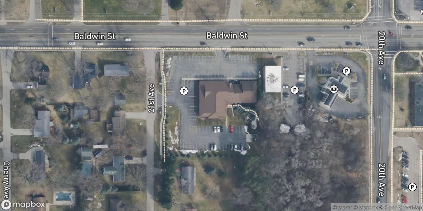 Wolverine Professionals Building — satellite view