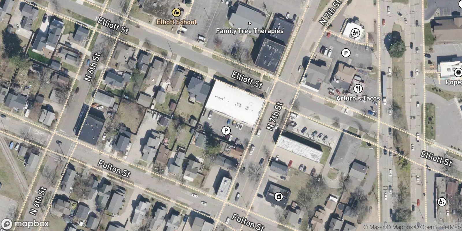 West Coast Plaza — satellite view