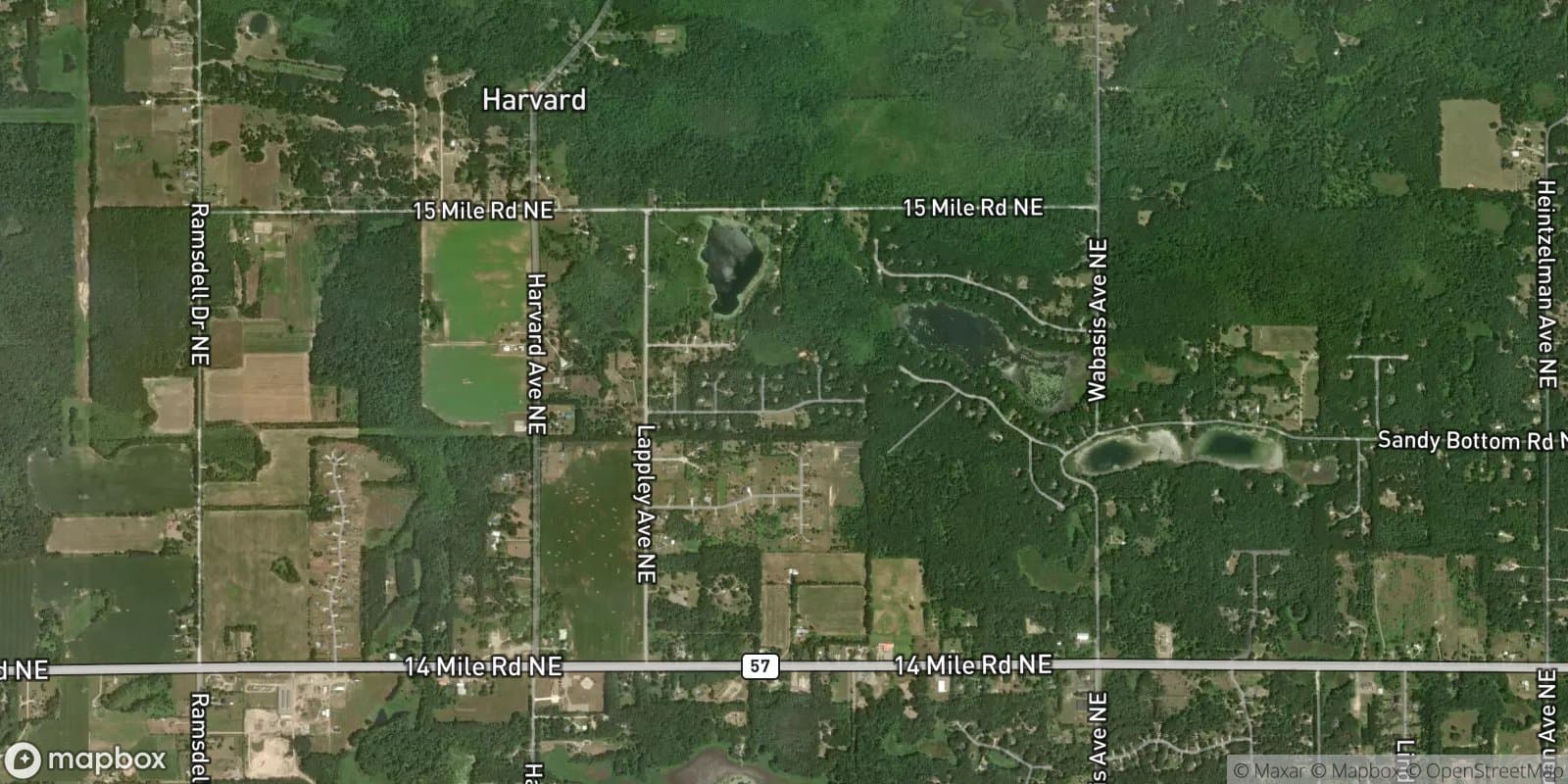 White Pines Development — satellite view
