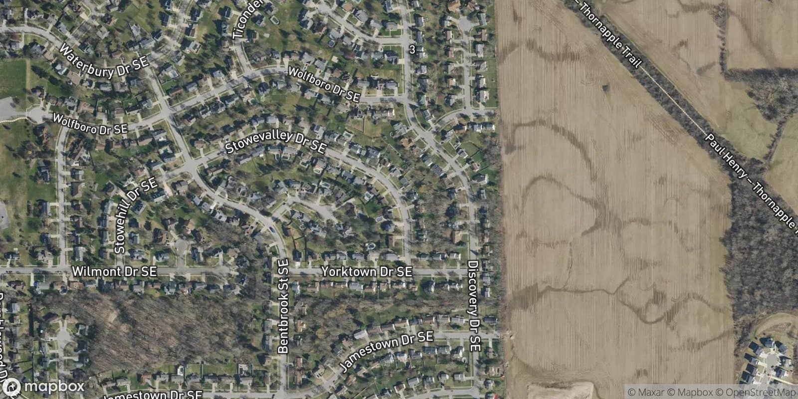 Princeton Meadows — satellite view