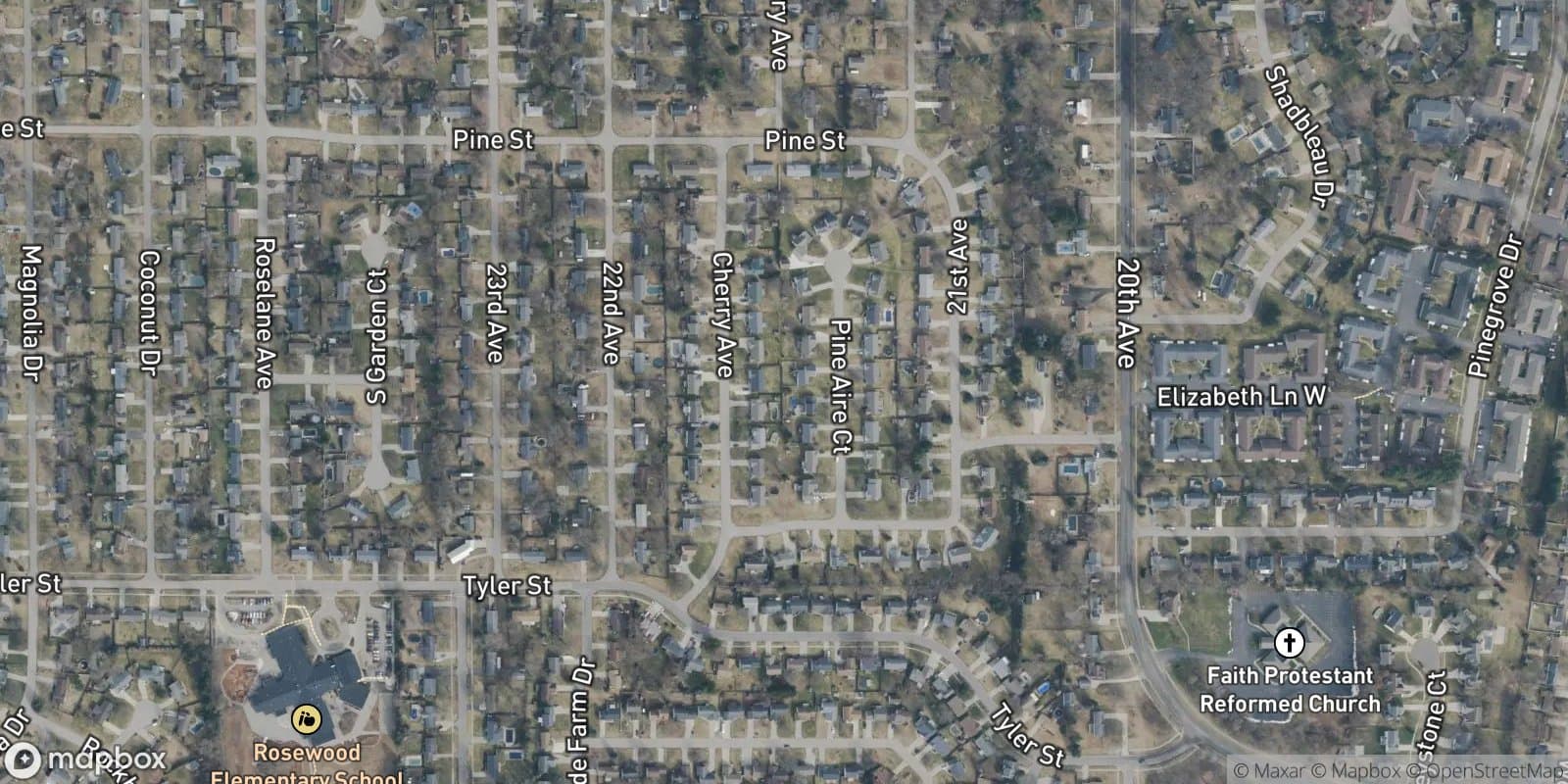 Jenison Pines Estates — satellite view