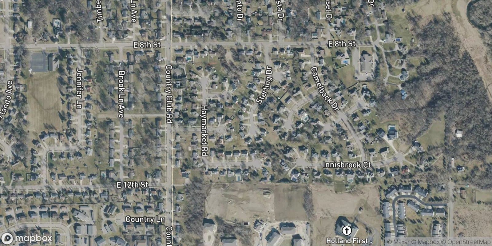 Hearthstone Estates — satellite view