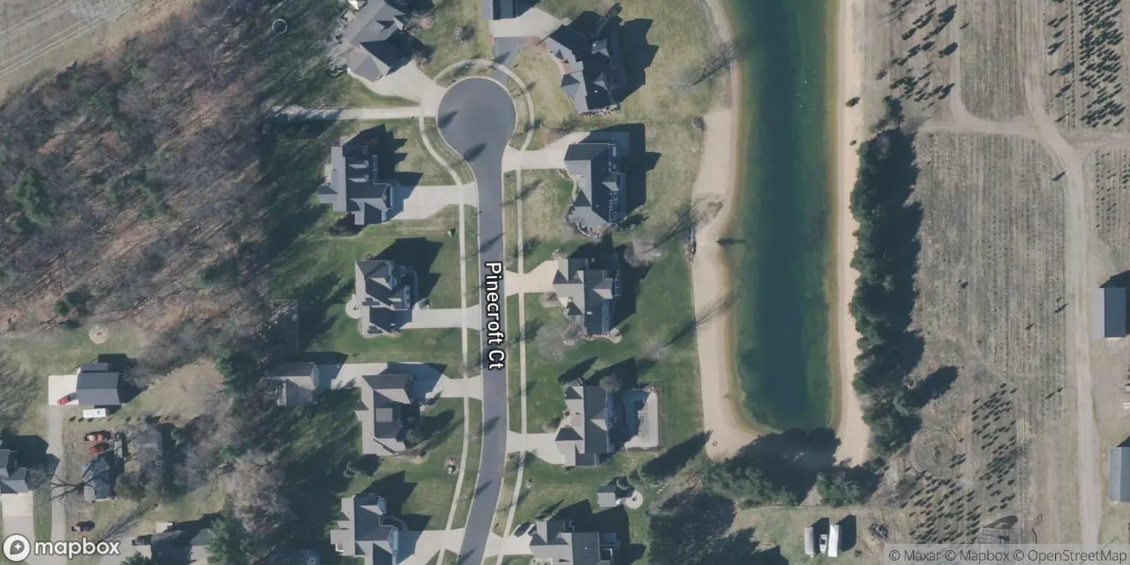 Pinecroft Farms — satellite view