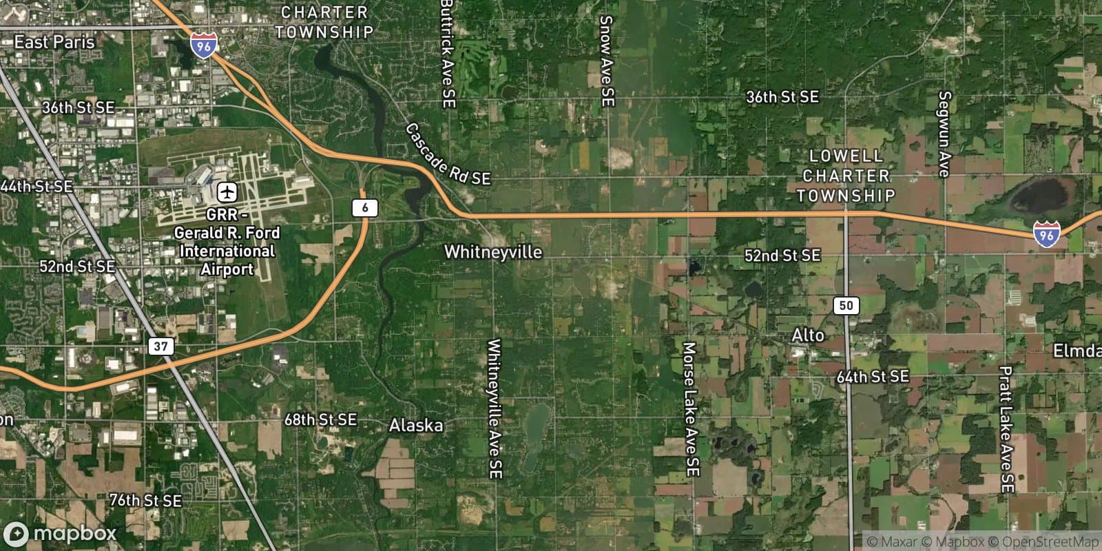 52nd St & Whitneyville Ave Area — satellite view