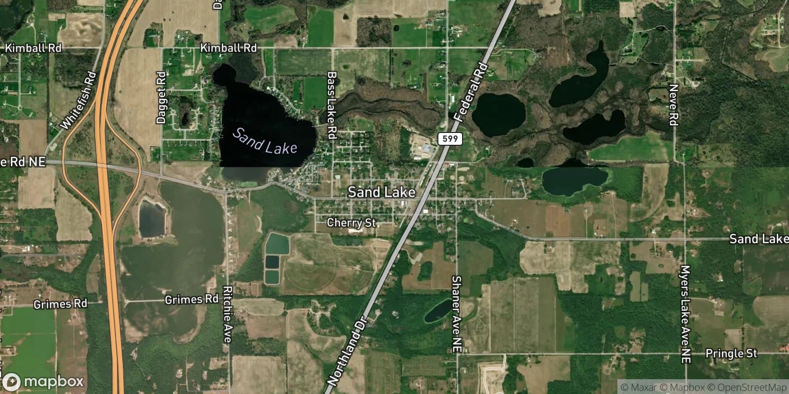 Sand Lake Village — satellite view