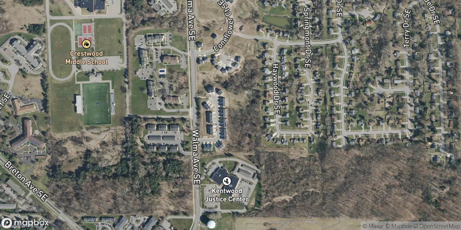 Woodhaven Condominiums — satellite view