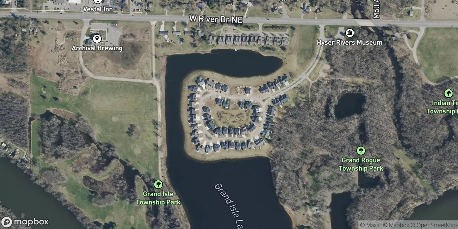 Riverbend Condominiums — satellite view