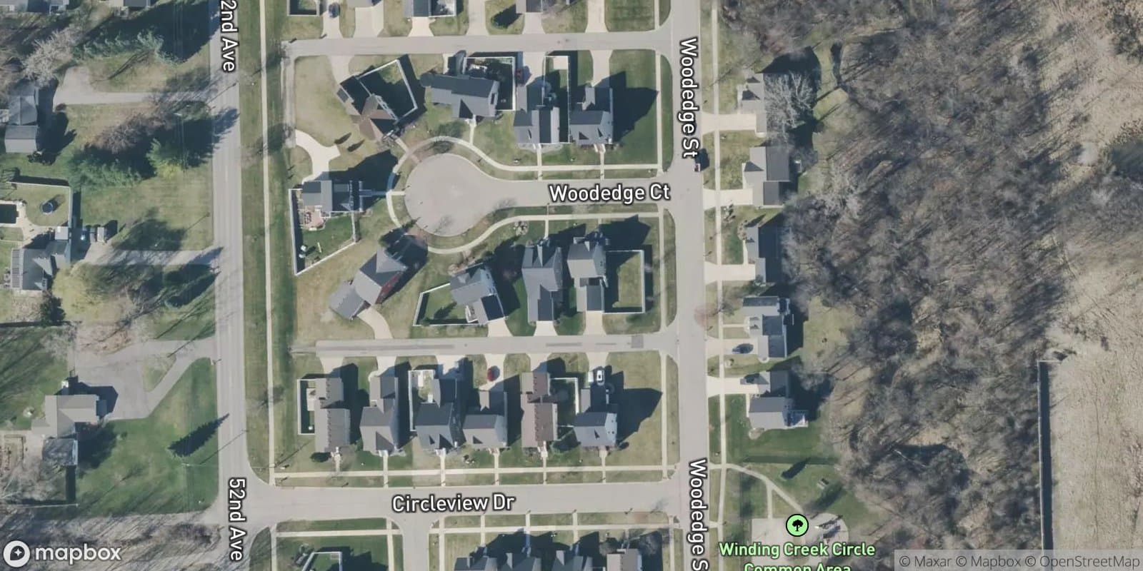 Winding Creek Circle — satellite view