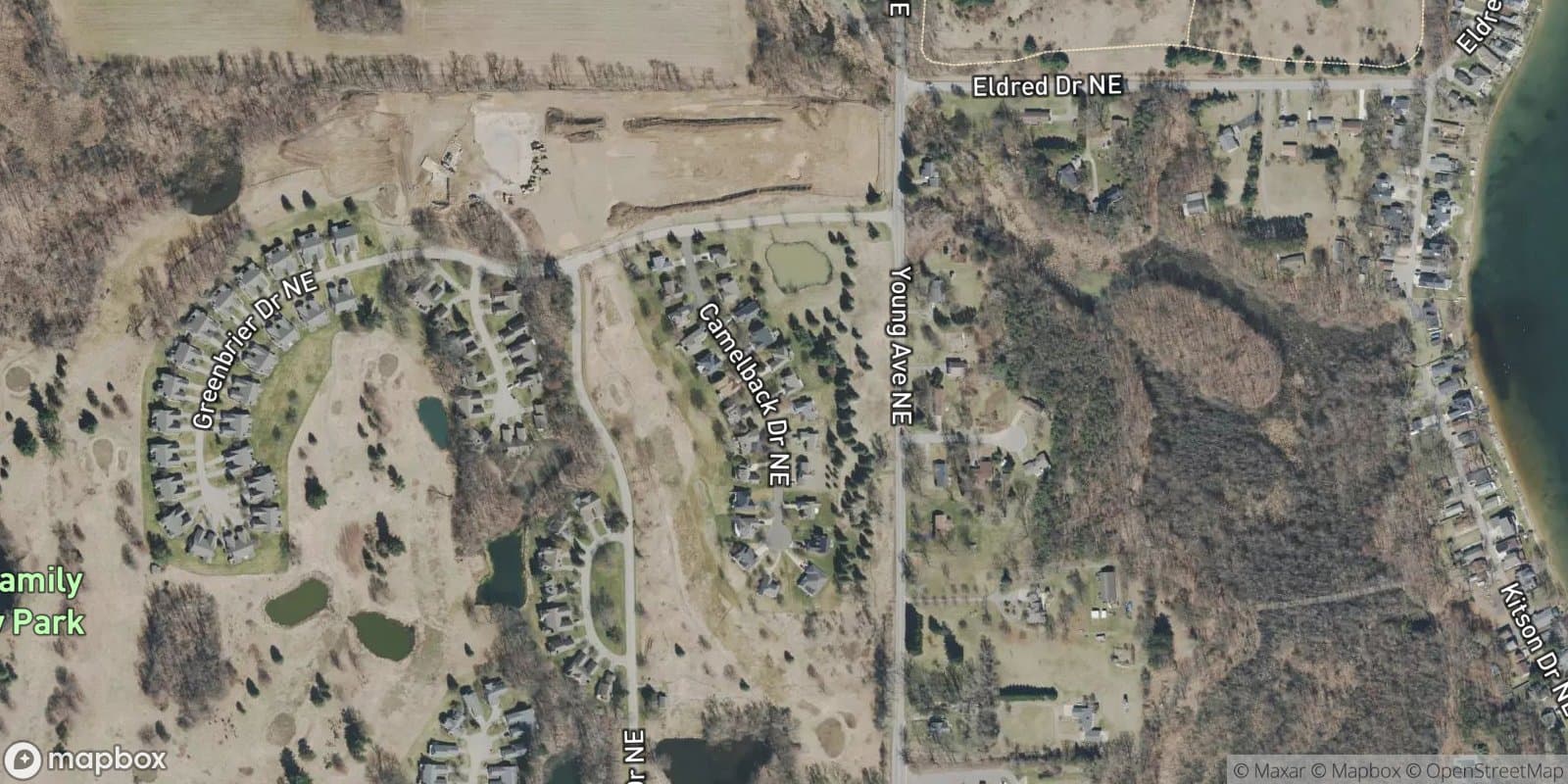 Silver Lake Estates — satellite view